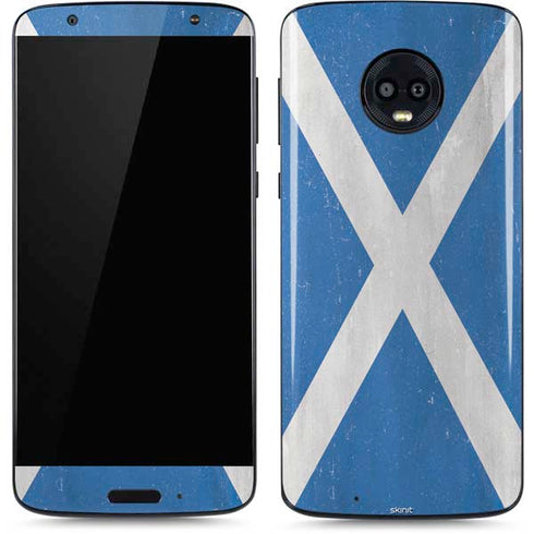 Scotland Flag Distressed Moto G6 Skin
